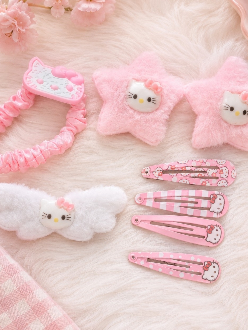 3 for $20 Hello Kitty Pink Hair Accessory Set Bundle New Kawaii